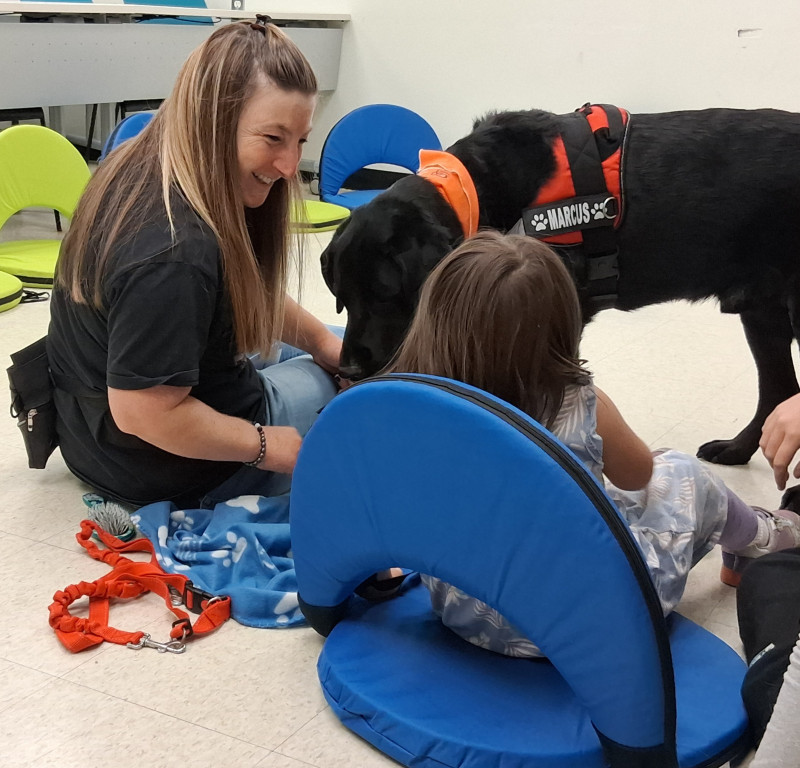 Photo de Erika Bassi, zoothérapeute au Québec